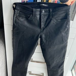 Black skinny ankle, joes jeans, slick / shiny black